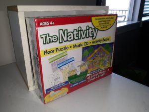 The Nativity Floor Puzzle/Christmas Story, Activity Book, and Music CD (New) (2013)