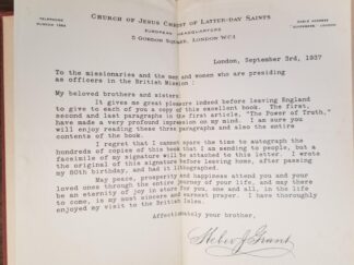 The Power of Truth -- William George Jordan -- With Unique Letter by President Heber J. Grant
