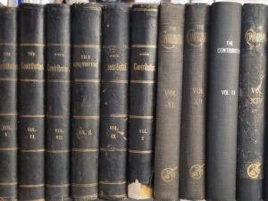 The Contributor — Complete 17 Volume Set — [Including the very scarce and rare Volume 17] — [10 Vols in 3/4 Leather / 2 Rebound / Vol.15 has original wraps bound inside]