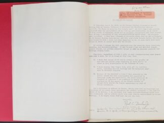 Red Folder with Documents About Reed C. Durham Jr's Talk "Is There No Help For the Widow's Son" and Discipline that may have taken place afterwards