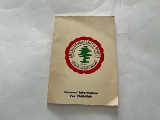 1969- American University of Beirut: General Information for 1968-1969