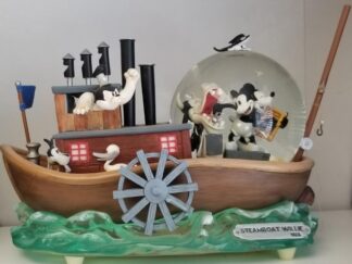 Walt Disney — Steamboat Willie  1928 — Steamboat Scene with Mickey Mouse and Others — Wind-Up Music Box