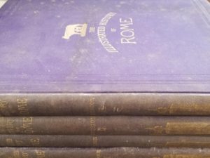 1883 / 1884 — The Illustrated History of Rome — Volumes 2-5 — Partial Set — Large Folio Size Volumes — Dean Liddell — RARE