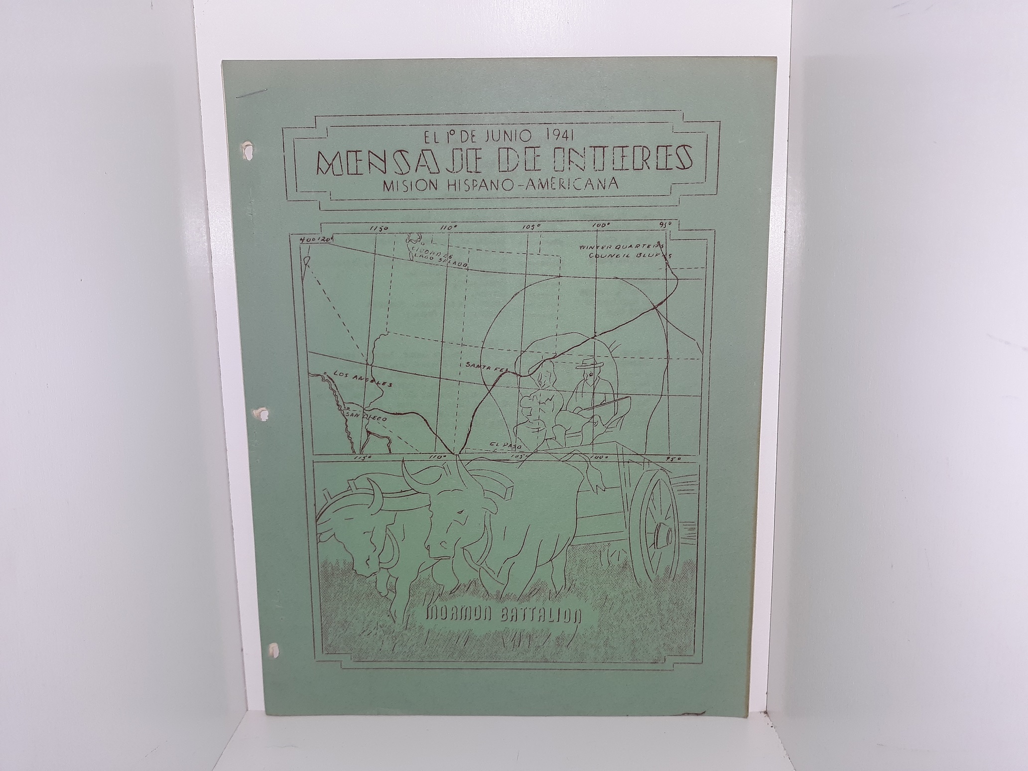 Mensaje de Interes: Mision Hispano-Americana: El Io de Junio, 1941 (Spanish: Message of Interest: Spanish-American Mission: June 1, 1941) (1941)