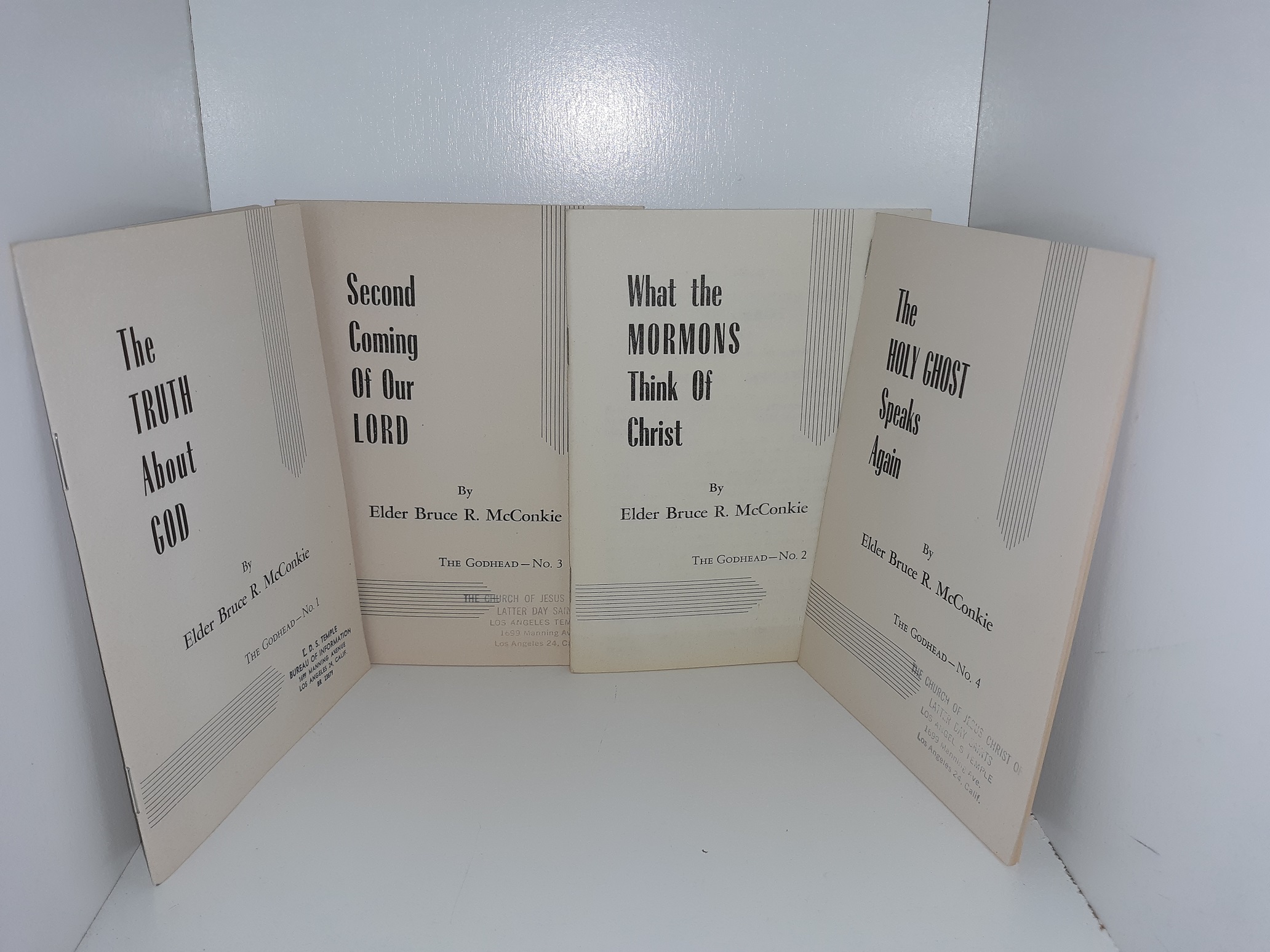 4 Vol. Set of LDS Pamphlets about the Godhead ~ by Elder Bruce R ...