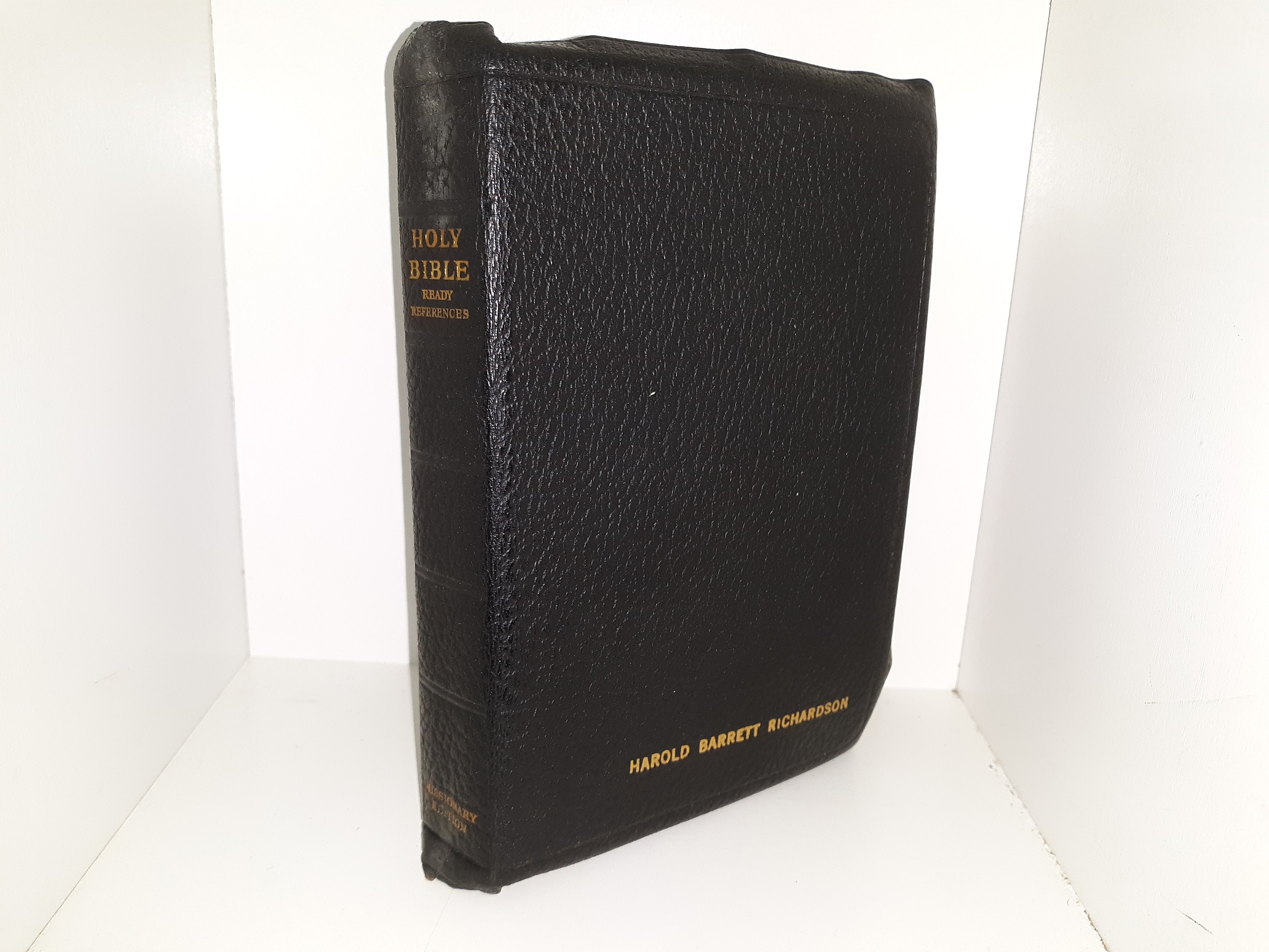 1958 - Holy Bible With Ready References - Missionary Edition - Black 