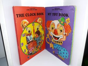 2 Childrens Books: The Clock Book / My Toy Book (See Details)