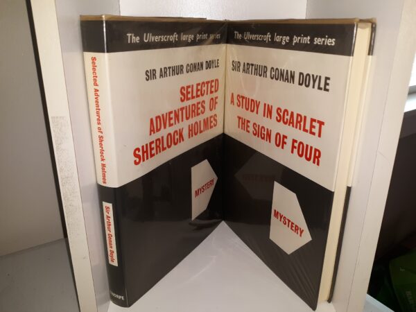 (See Details)2 Large Print Mystery Books: Selected Adventures of Sherlock Holmes / A Study in Scarlet & The Sign of Four