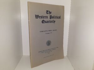 The Western Political Quarterly: Cumulative Index, 1948-1953, Vols. 1-6 (1953)