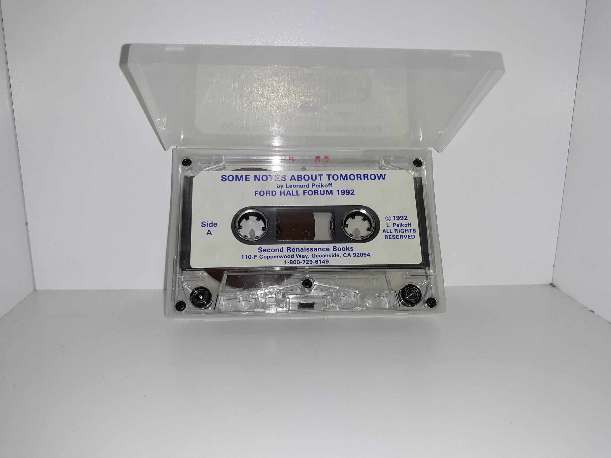 Some Notes About Tomorrow: Forb Hall Forum 1992 (Audio Cassette) (1992 ...