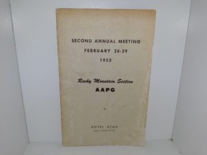 Second Annual Meeting: February 28-29, 1952: Rocky Mountain Section AAPG