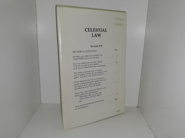 Celestial Law (1978) ~ by E. L. Schoenhals