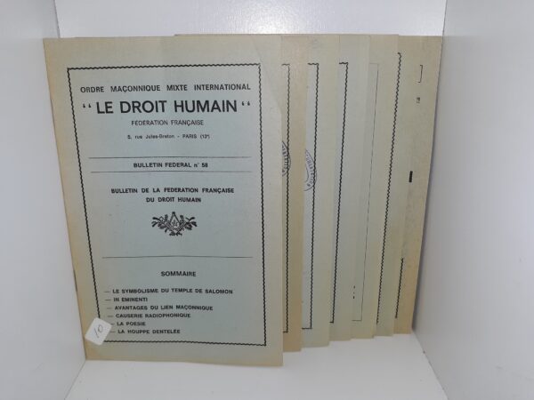 7 Booklets in French on Freemasonry (See Details)