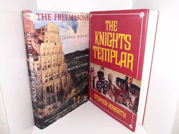 2 Books: The Freemasons: A History of the World's Most Powerful Secret Society / The Knights Templar (See Details)