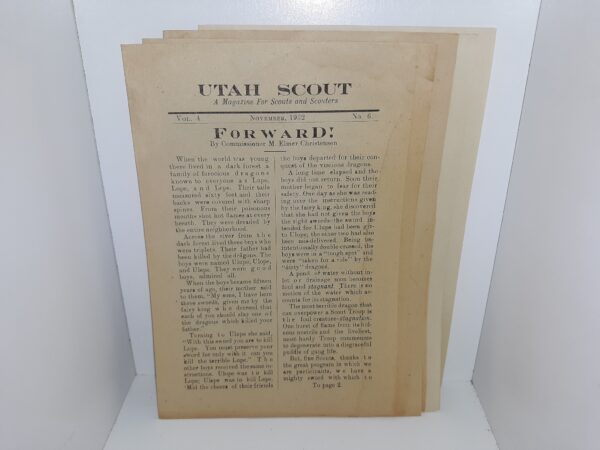 5 Issues of Utah Scout: A Magazine For Scouts and Scouters for the year of 1932 (Pamphlets) (See Details)