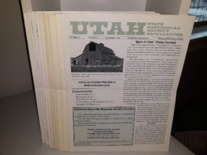 12 Miscellaneous Issues of Utah State Historical Society Newsletter (See Detasils)