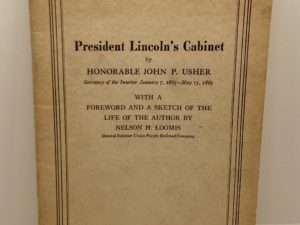 President Lincoln’s Cabinet (1925) by John P. Usher