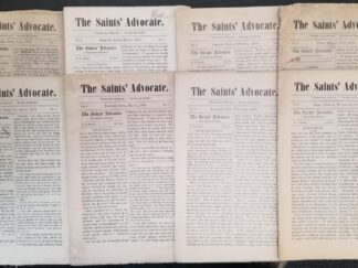 Lot of 20 Old RLDS Periodicals --- The Saints' Advocate --- 1878-1885 --- 20 Misc. Issues