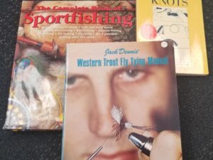 Bundle of 3 Books on Fishing — The Complete Book of Sportfishing / Western Trout Fly Tying Manual / Practical Fishing Knots