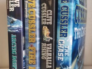 Collection of 4 Hardbound Novels by Clive Cussler — The Chase / Valhalla Rising / Fire & Ice / Arctic Drift