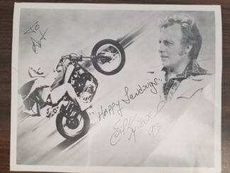 Photograph of Evel Knievel --- Inscribed & Signed by Evel Knievel