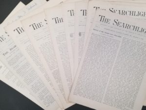 1896 — The Searchlight — Devoted to the Interests of the Church of Christ in Zion — Vol.1: No’s 2, 5, 6, 7, 8, 9, 10, 11, 12 — History of the Temple Lot 1829-1896