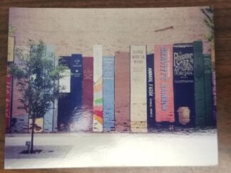 Unused Post Card of Famous Book Wall Outside the Eborn Books Downtown Salt Lake City Location