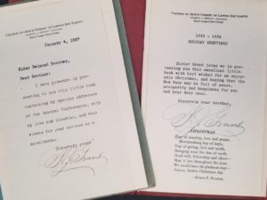 2 Booklets Signed by LDS Church President Heber J. Grant — The Power of Truth (William George Jordan) / Opening Addresses by President Heber J. Grant