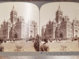1904 — Court House – City and County Building – Salt Lake City – Utah — Stereoview Card — Underwood & Underwood Publishers, London
