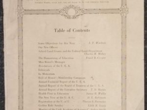 Utah Educational Review, November 1924 — Owned by Pres. Joseph F. Smith — Volume XVIII, Number 3 — Single Issue Periodical