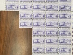 38 Stamps — Unused — Washington 1800-1950, National Capital Sesquicentennial — Supreme Court — 3-Cent Stamps