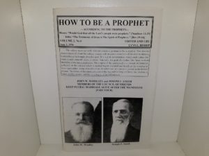 How To Be A Prophet—According to the Prophets—: Vol. 2, No. 6, June 1, 1996 (1996)