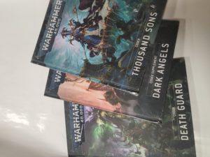 Codex Supplement: Dark Angels (in plastic), Codex: Death Guard(Not in plastic), Codex: Thousand Sons(in plastic)- Warhammer 40,000-3 vol. set, hardcover