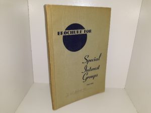 Brochure for Special Interest Groups, 1941-1942 (1941)