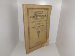 LDS General Conference Report: October 5, 6 and 7, 1928 (1928)