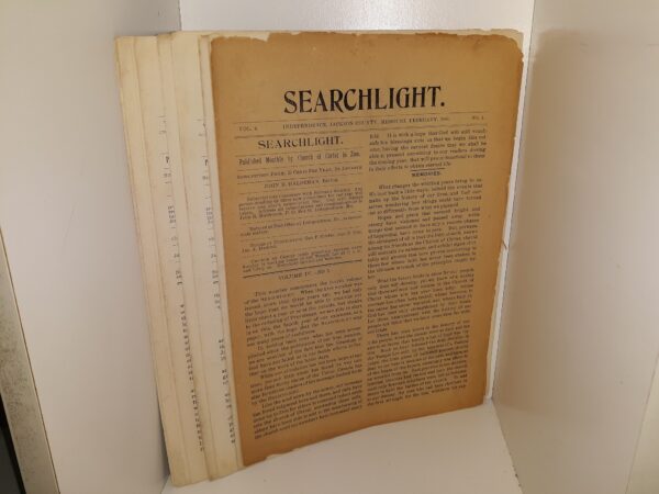 Searchlight Vol. 4, Issue Nos. 1-10 (10 Issues) (1899)
