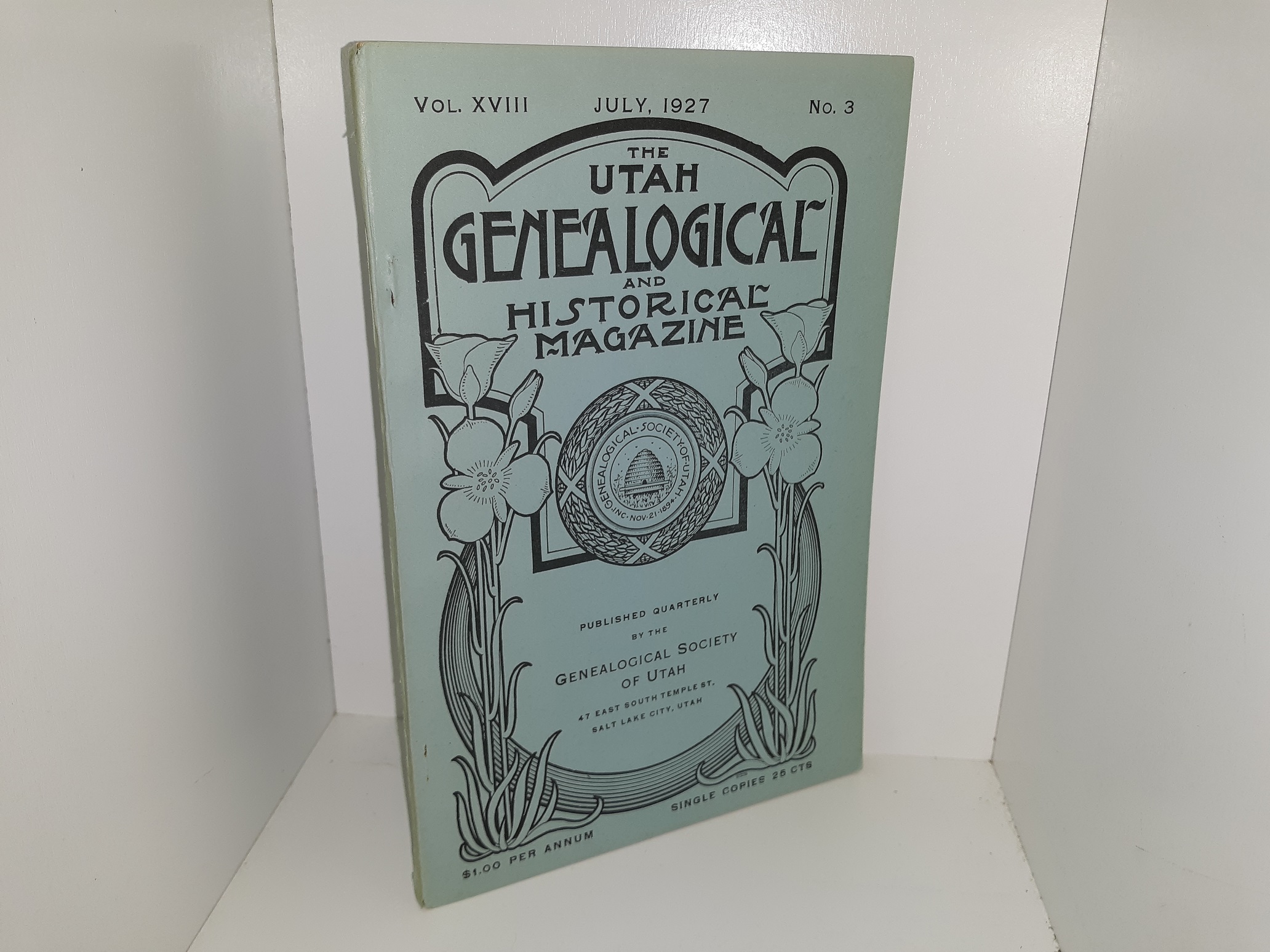 The Utah Genealogical and Historical Magazine: Vol. 18, No. 3, July, 1927 (1927)
