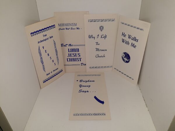 5 Anti-Mormon Pamphlets (See Details)