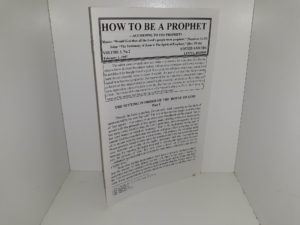 How to be a Prophet: Vol. 3, No. 2, February 1, 1997 (1997)