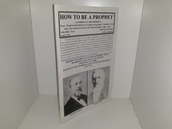 How to be a Prophet: Vol. 2, No. 4, April 1, 1996 (1996)