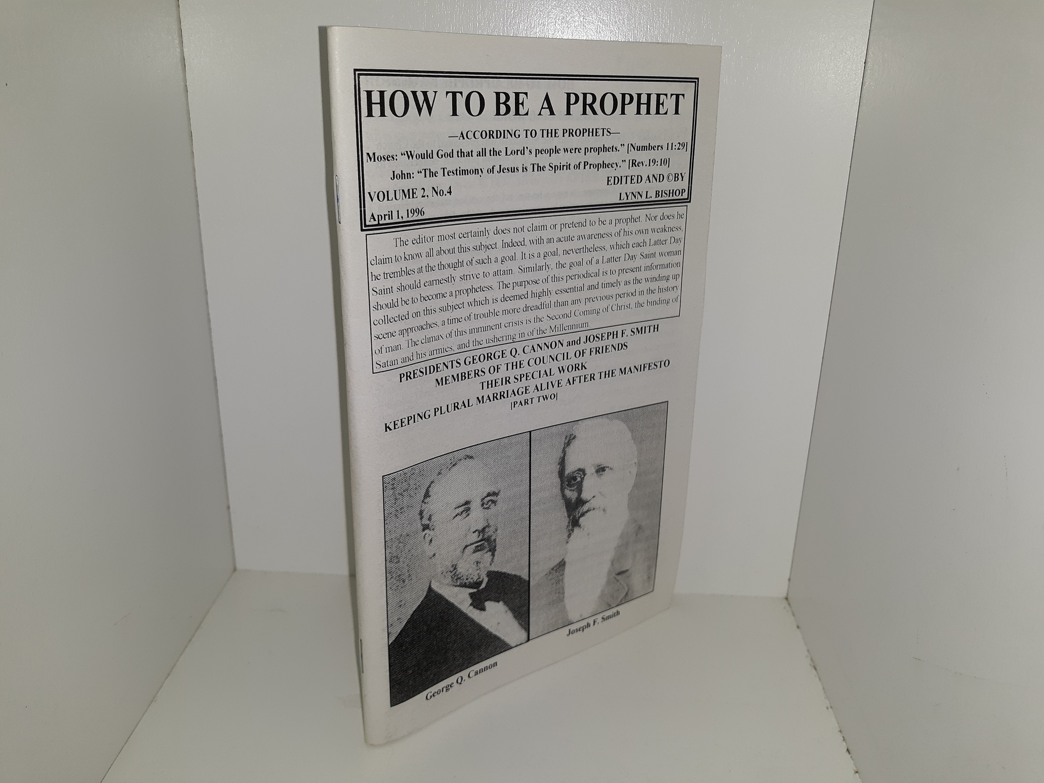 How to be a Prophet: Vol. 2, No. 4, April 1, 1996 (1996)