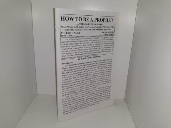 How to be a Prophet: Vol. 1, No. 6 R, June 1, 1995 (1995)