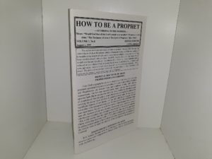 How to be a Prophet: Vol. 1, No. 8, August 1, 1995 (1995)