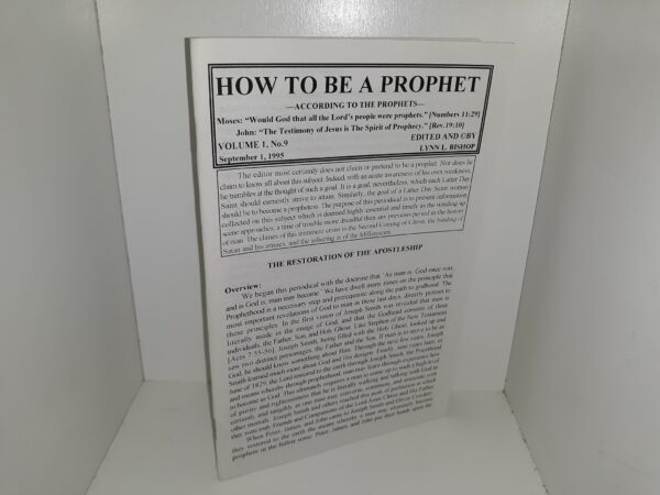 How to be a Prophet: Vol. 1, No. 9, September 1, 1995 (1995)