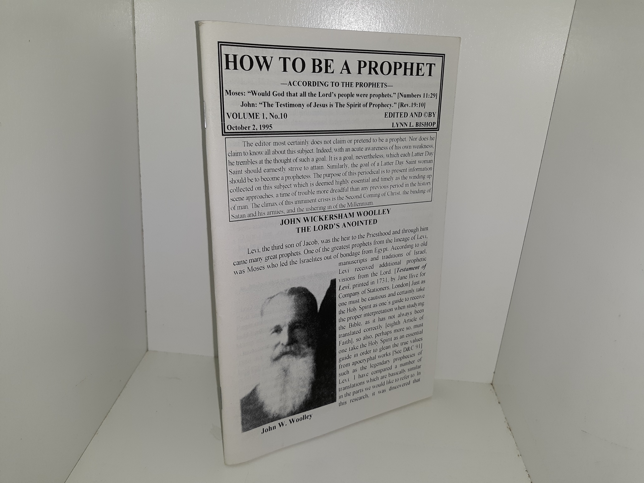 How to be a Prophet: Vol. 1, No. 10, October 2, 1995 (1995)