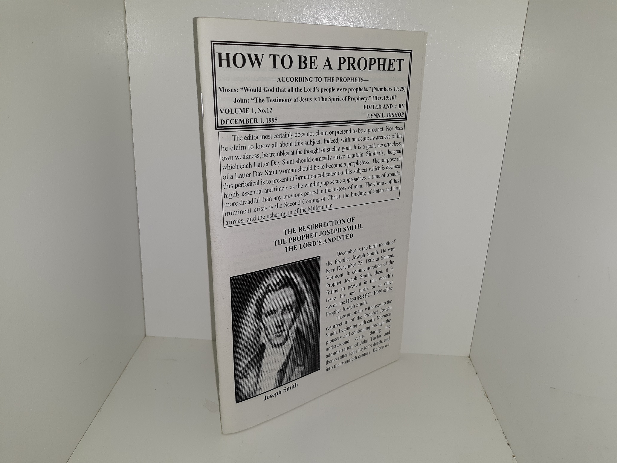 How to be a Prophet: Vol. 1, No. 12, December 1, 1995 (1995)