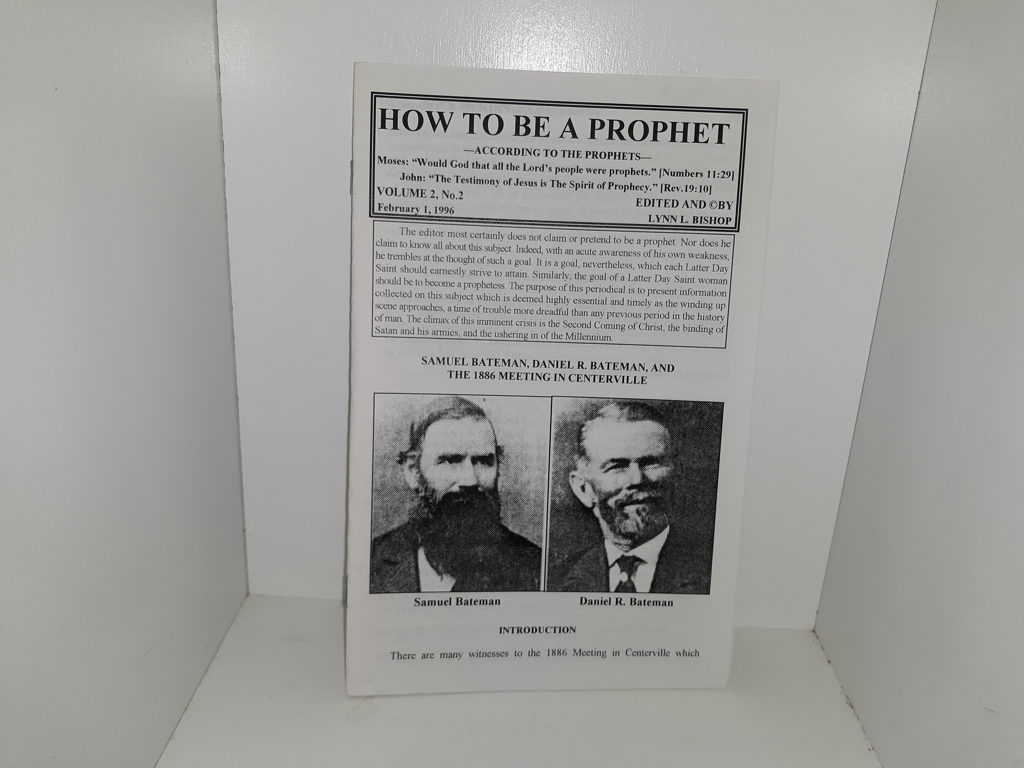 How to be a Prophet: Vol. 2, No. 2, February 1, 1996 (1996)