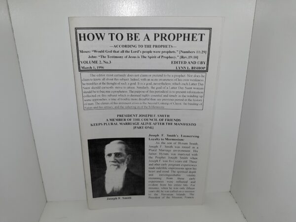 How to be a Prophet: Vol. 2, No. 3, March 1, 1996 (1996)