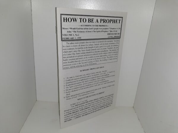 How to be a Prophet: Vol. 1, No. 2, February 1, 1995 (1995)