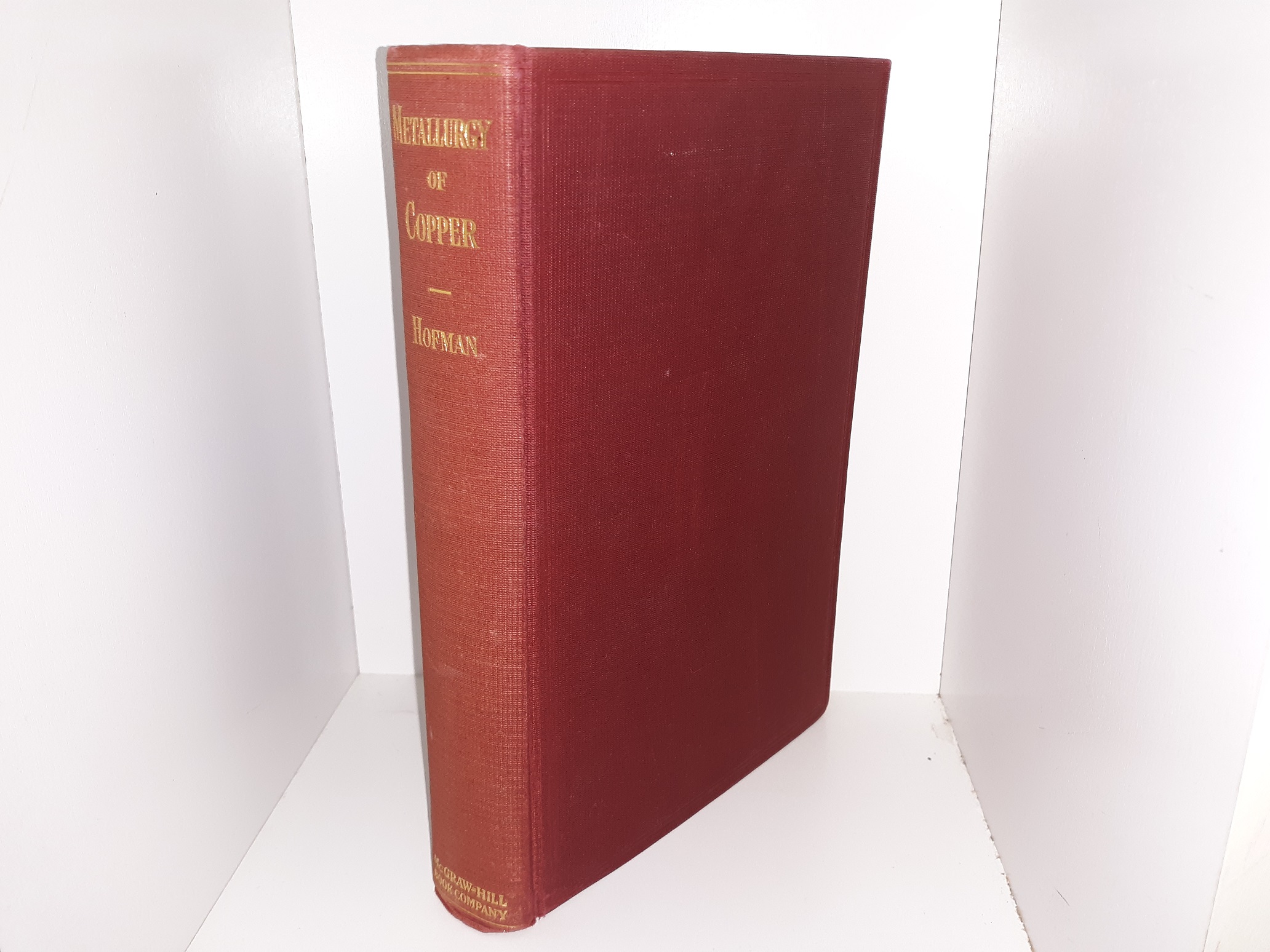 Metallurgy of Copper (1914) ~ by H. O. Hofman, E. M., Met. E., Ph. D.